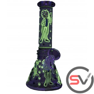 RICK AND MORTY MAD SCIENTIST MINI BEAKER 8inch (GLOW IN DARK)